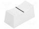 Knoflík  jezdec  Barva  bilá  23x11x11mm  Mat  plast