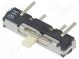 Переключатель  движковый  Пол  3  SP3T  0,1A/12ВDC  ON-ON-ON