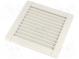 Mřížka  Upevnění  zacvaknutí  160g  IP54  Otv  131x125mm  UL94V-0