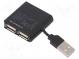 Hub USB  USB 2.0  PnP a hot-plug  černá  Počet portů  4  480Mbps