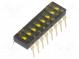 Přepínač  DIP-SWITCH  OFF-ON  0,025A/24VDC  pol  2  -40÷85°C  DBS