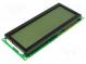 Дисплей  LCD  алфавитно-цифровой  FSTN Positive  20x4  LED  PIN 18