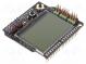 Modul  zobrazovač  shield,zobrazovač LCD  3,3VDC  60x55x20mm