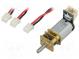 Motor  DC  s převodovkou  1÷6VDC  350mA  Hřídel  zářez D  Přev  50  1
