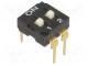 Přepínač  DIP-SWITCH  Počet sekcí  2  ON-OFF  0,05A/12VDC  pol  2