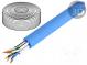 Провод  U/FTP  6a  однопров  Cu  4x2x23AWG  LSZH  синий  7,2мм