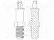 Rozpěrka PCB  polyamid 66  Dl  15,9mm  závitový trn,zacvaknutí