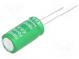 Superkondenzátor  THT  5F  2,5VDC  ±20%  Rozm.těl  Ø10x20mm