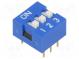 Přepínač  DIP-SWITCH  Počet sekcí  3  ON-OFF  0,05A/12VDC  pol  2
