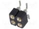 Socket  pin strips  female  PIN  4  turned contacts  vertical  SMT