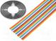 Vodič  plochý kabel  1,27mm  licna  Cu  34x28AWG  PVC  300V  30,5m