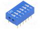 Přepínač  DIP-SWITCH  Počet sekcí  6  ON-OFF  0,05A/12VDC  pol  2