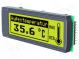 Zobrazovač  LCD  grafický  STN Positive  122x32  jantarová  LED