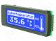 Zobrazovač  LCD  grafický  STN Positive  122x32  modrá  LED  PIN 18