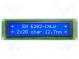 Дисплей  LCD  алфавитно-цифровой  STN Negative  20x2  голубой  LED