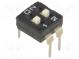 Переключатель  DIP-SWITCH  Кол-во секций  2  ON-OFF  0,1A/24ВDC