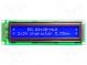 Дисплей  LCD  алфавитно-цифровой  STN Negative  24x2  голубой  LED