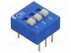 Přepínač  DIP-SWITCH  Počet sekcí  3  ON-OFF  0,025A/24VDC  pol  2