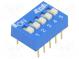 Přepínač  DIP-SWITCH  Počet sekcí  5  ON-OFF  0,025A/24VDC  pol  2