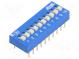 Переключатель  DIP-SWITCH  Кол-во секций  10  ON-OFF  Пол  2  THT