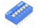 Přepínač  DIP-SWITCH  Počet sekcí  6  OFF-ON  0,025A/24VDC  pol  2