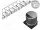 Конденсатор  электролитический  SMD  470мкФ  6,3ВDC  Ø8x10,2мм