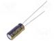 Kondenzátor  elektrolytický  low ESR  THT  10uF  50VDC  Ø5x11mm