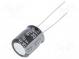 Kondenzátor  elektrolytický  low ESR  THT  820uF  10VDC  ±20%  43mΩ