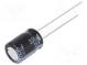 Kondenzátor  elektrolytický  low ESR  THT  330uF  25VDC  Ø8x11,5mm