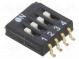 Přepínač  DIP-SWITCH  Počet sekcí  4  OFF-ON  0,025A/24VDC  pol  2