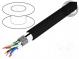 Vodič  ETHERLINE® LAN 1000,S/FTP  7  drát  Cu  4x2x23AWG  černá