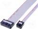 Plochý kabel s konektory IDC  16x28AWG  T.pásu 1,27mm  0,6m
