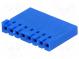 Plug  wire-board  female  PIN  8  w/o contacts  2.54mm  for cable