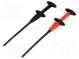 Měřicí hrot s háčkem  propichovací  černá a červená  1kV  4mm