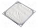 Mřížka  120x120mm  Mat  kov  Upevnění  šroub
