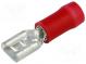 Faston  plochý  4,8mm  0,8mm  zásuvka  0,5÷1,5mm2  krimpovací