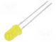 LED  5mm  žlutá  20÷40mcd  30°  20mA  1,7÷2,5V  Čelo  vypouklé