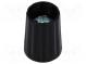 Knoflík  polyamid  Pr.hříd  4mm  Ø10x13,7mm  černá  Hřídel  hladký