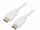 Cable  HDCP 2.2,HDMI 2.0  HDMI plug,both sides  PVC  7.5m  white