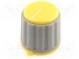 Knoflík  s ukazatelem  Pr.hříd  6mm  Ø21,3x20mm  Hřídel  rýhovaný