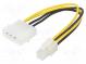 Kabel  napájecí  ATX P4 zásuvka,Molex vidlice  0,16m