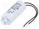 Capacitor  motors, run  4uF  450V  Ø25x53mm  -25÷70°C  ±10%  10000h