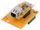 Rozšiřující deska  Ethernet,SPI  WIZ550IO