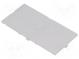 Front panel  without frame, with holder  grey