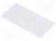 Front panel  without frame, with holder  transparent