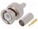 Zástrčka  BNC  vidlice  přímý  50Ω  B9907,KX15,RG58C/U  krimpovací
