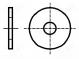 Podložka  kulatá  M4  D=12mm  h=1mm  kyselinovzdorná ocel A4