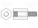 Distanční sloupek se závitem  šestihranný  polyamid  UNC4-40