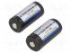 Akum  Li-Ion  16340  3,7V  850mAh  Ø16,8x35,7mm  Poč.akum  2