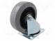 Pojezdové kolo  Ø  160mm  W  50mm  H  195mm  otočné  350kg  pryž